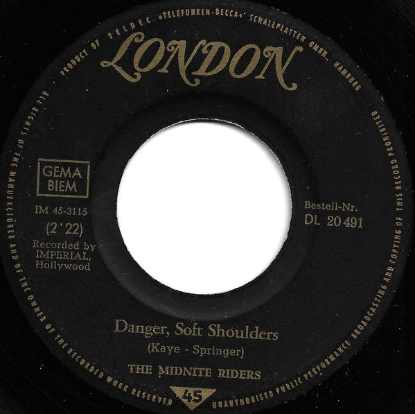 The Midnite Riders : Tiger Lily (7", Single)