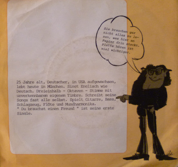 Thorsten Kent : Du Brauchst Einen Freund (7", Single, Promo)