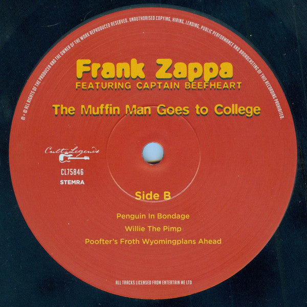 Frank Zappa Featuring Captain Beefheart : The Muffin Man Goes To College (LP, Unofficial)
