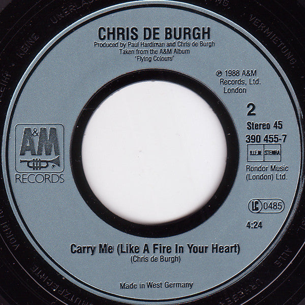 Chris de Burgh : This Waiting Heart (7", Single)