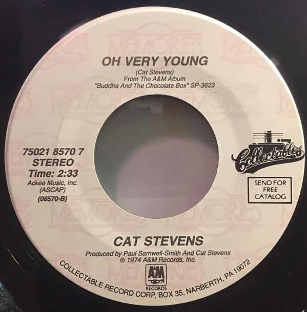 Cat Stevens : Another Saturday Night / Oh Very Young (7", RE)