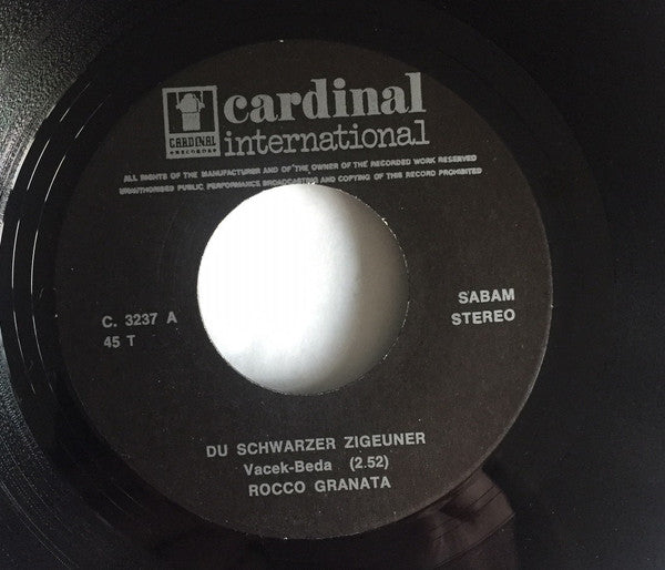 Rocco Granata : Du Schwarzer Zigeuner (7", Single)