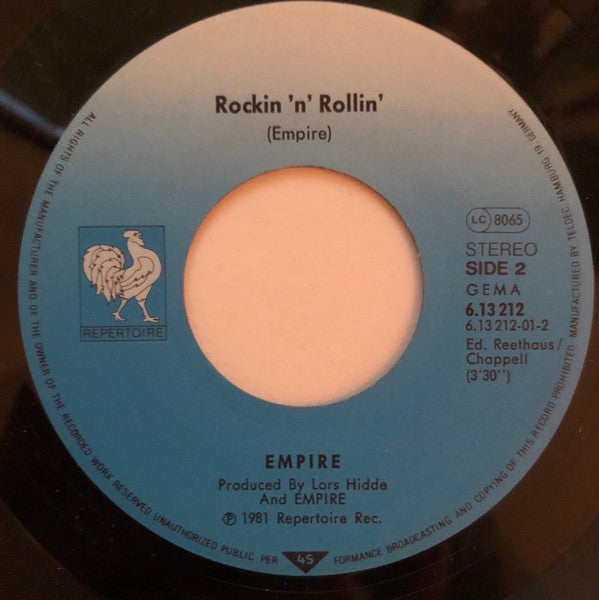 Empire (8) : Let Me Love You With The Lights On (7", Single, Promo)