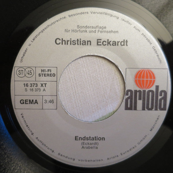Christian Eckardt : Endstation / Eine Schwere Geburt (7", Single, Promo)