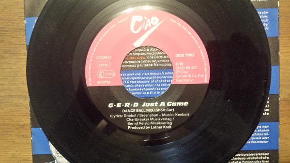 Gerd Knebel : Just A Game (7", Single)