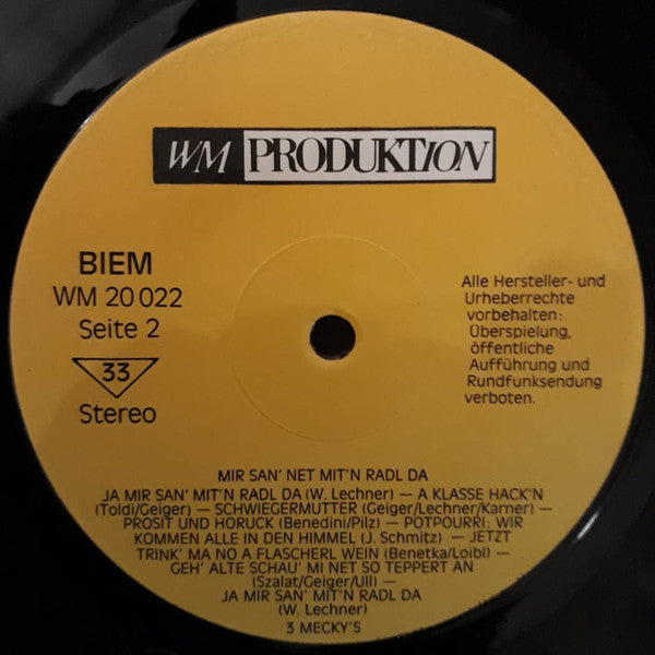 3 Mecky's : Mir San' Net Mit'n Radl Da (LP)