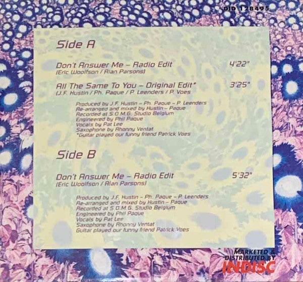 Up To Date (4) : Don't Answer Me (12", Maxi)