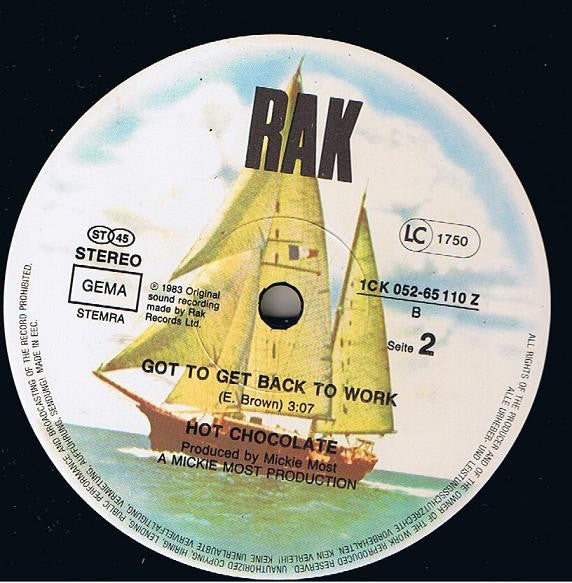 Hot Chocolate : What Kinda Boy You're Lookin' For (Girl) (12")