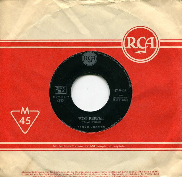 Floyd Cramer : Hot Pepper / Portuguese Washerwoman (7", Single)