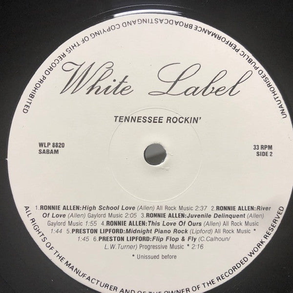 Various : Tennessee Rockin' (LP, Comp)