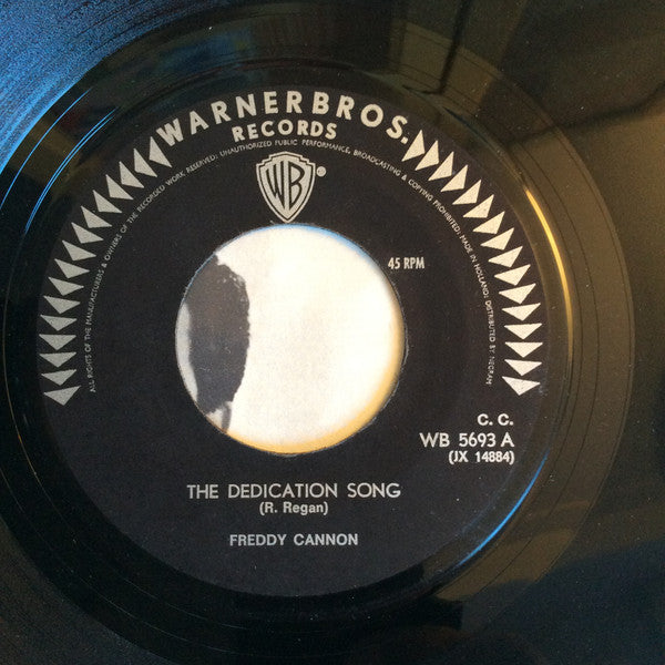 Freddy Cannon : The Dedication Song / Come On, Come On (7", Single)
