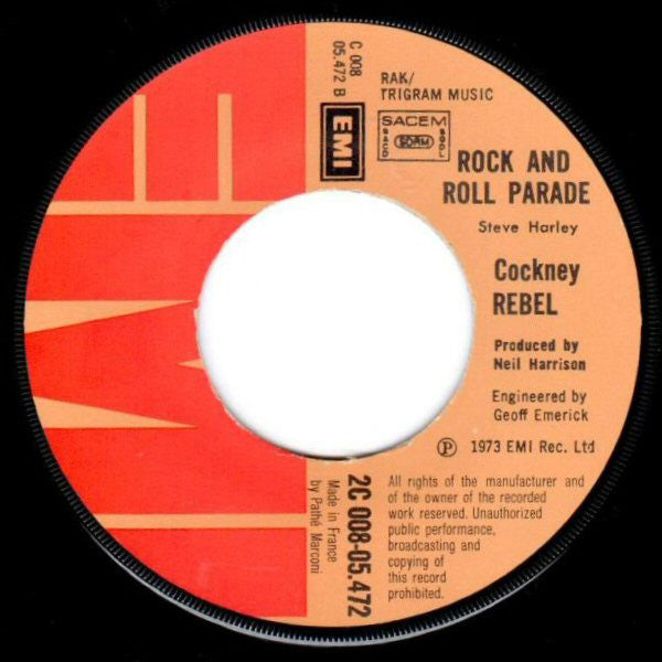 Cockney Rebel : Sebastian (7", Single)