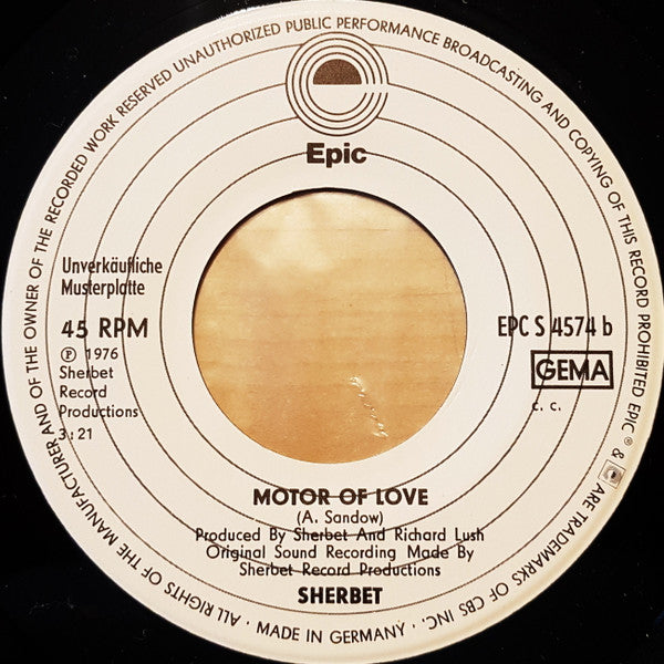 Sherbet : Howzat (7", Single, Promo)