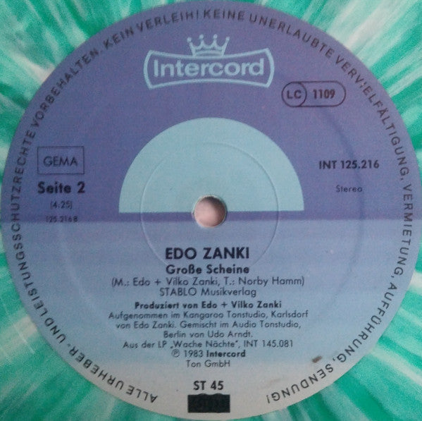 Edo Zanki : (Gestern Nacht War Ich In) Afrika (12", Gre)