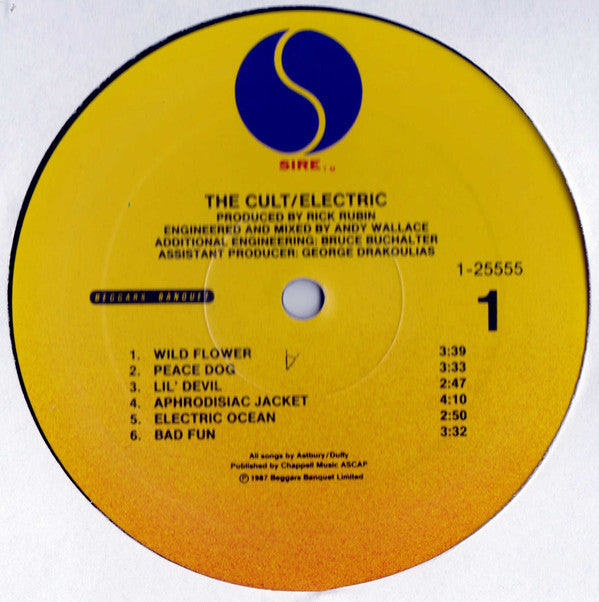 The Cult : Electric (LP, Album, Gat)