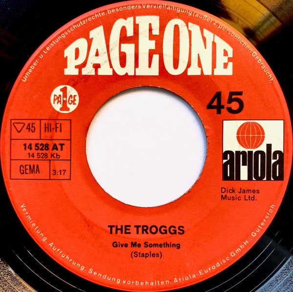 The Troggs : Easy Loving (7", Single)