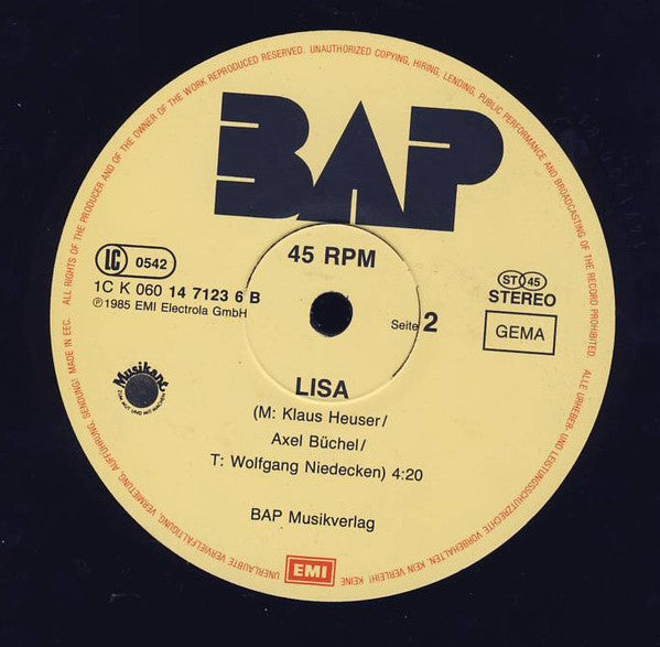 BAP : Bunte Trümmer (12", Maxi)