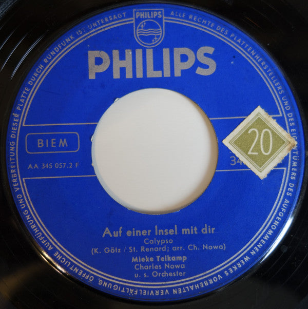 Mieke Telkamp : Echo In Der Nacht / Auf Einer Insel Mit Dir (7", Single, Mono)