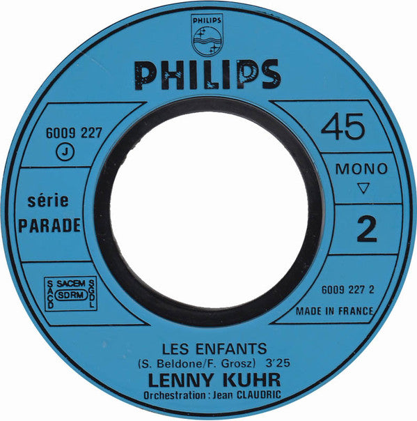 Lenny Kuhr Avec Les Petits Chanteurs De L'Ile De France : Les Enfants / Tout Ce Que J'Aime (7", Single)