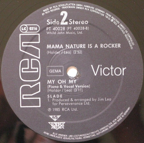 Slade : Myzsterious Mizster Jones (12", Maxi)