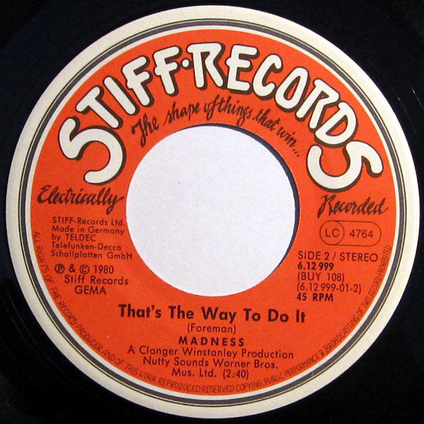 Madness : The Return Of The Los Palmas 7 (7", Single)