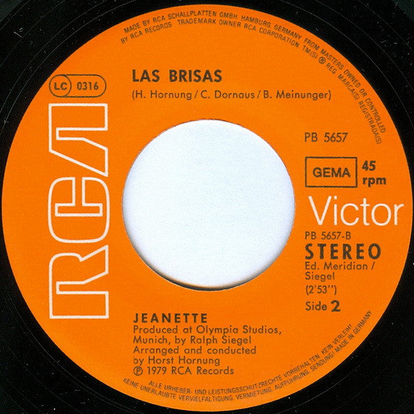 Jeanette (6) : Little Man From Japan (7", Single)