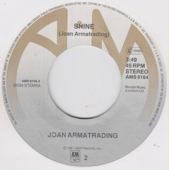 Joan Armatrading : I'm Lucky (7", Single)