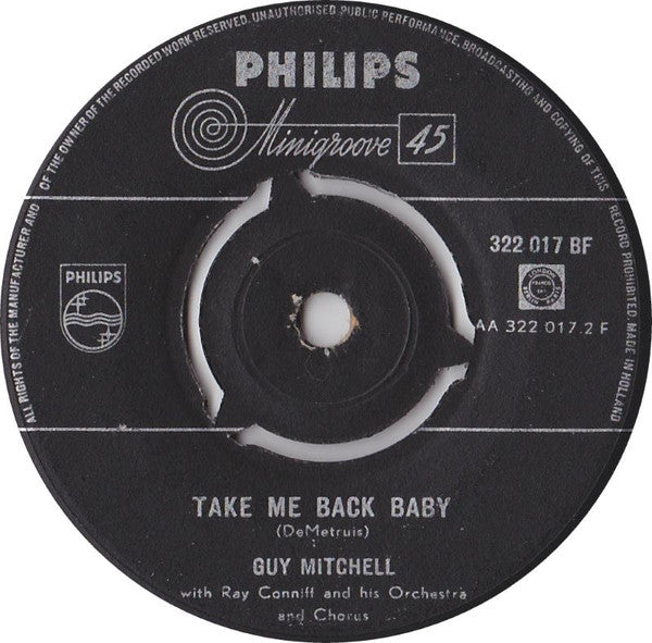 Guy Mitchell With Ray Conniff And His Orchestra & Chorus : Knee Deep In The Blues (7", Single)
