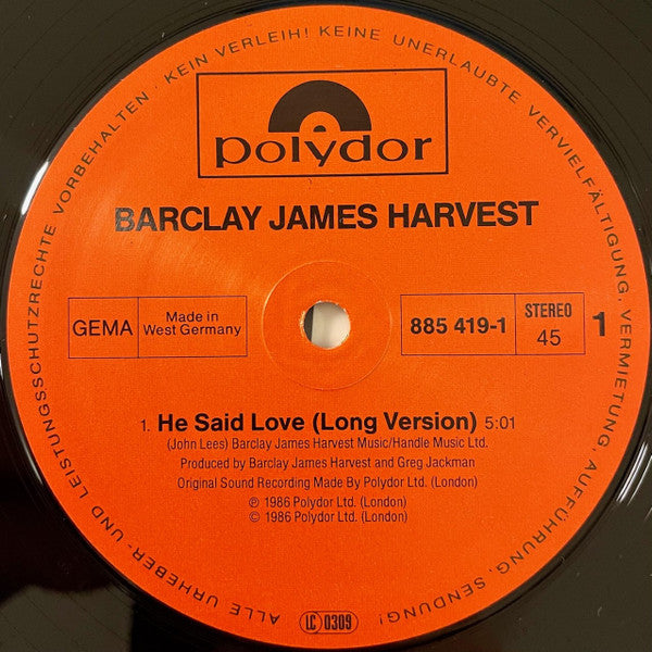 Barclay James Harvest : He Said Love (12")