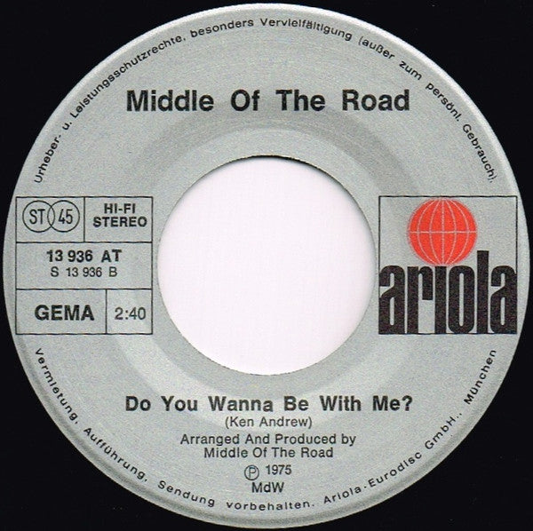 Middle Of The Road : Happy Song (7", Single)