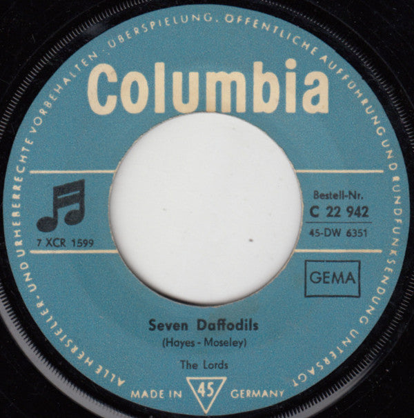 The Lords : Shakin' All Over / Seven Daffodils (7", Single)