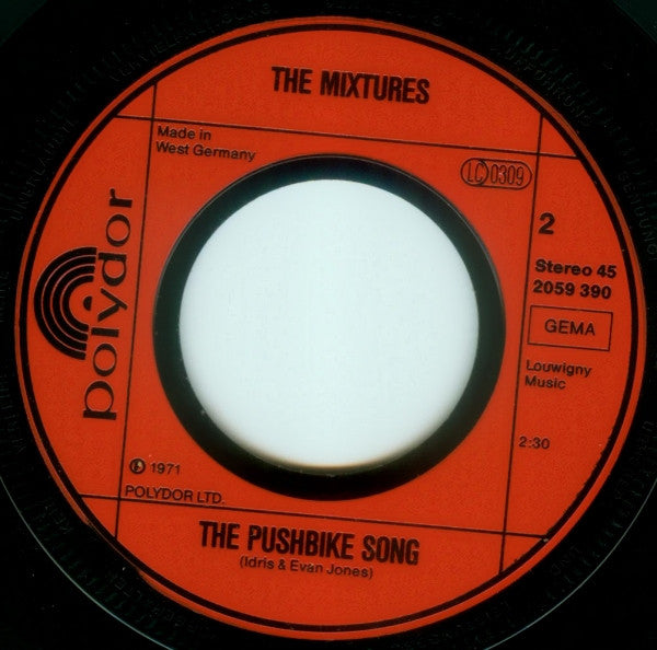 Thunderclap Newman / The Mixtures : Something In The Air / The Pushbike Song (7", Single)