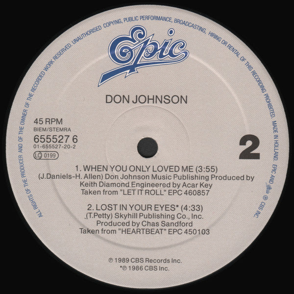 Don Johnson : What If It Takes All Night (12")