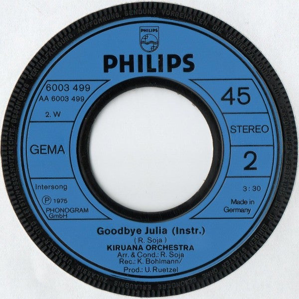 Kiruana Orchestra : Kiruana Melody (7")