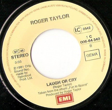 Roger Taylor : Future Management (7", Single)