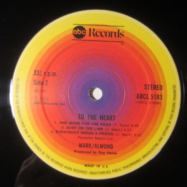 Mark-Almond : To The Heart (LP, Album)