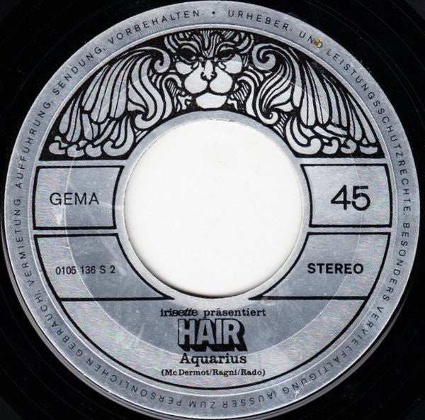 Unknown Artist : Irisette Präsentiert Hair (7")