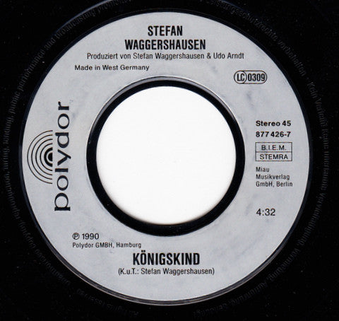 Stefan Waggershausen : Tief Im Süden Meines Herzens (7", Single)