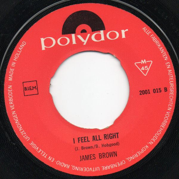 James Brown : It's A New Day / I Feel All Right (7")