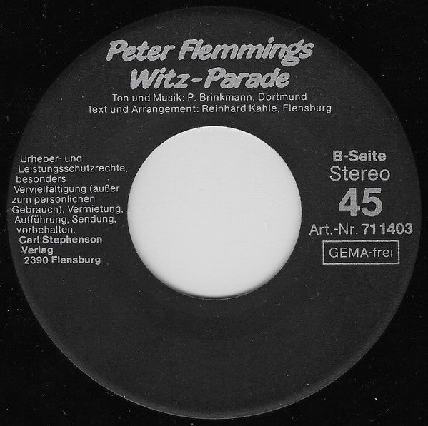 Peter Flemming : Peter Flemmings Witz-Parade (7")