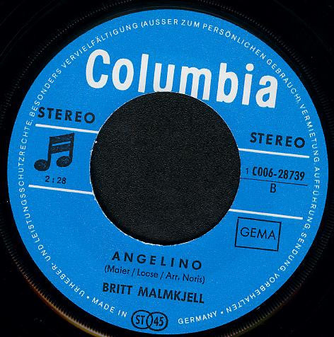 Britt Malmkjell : Die Welt Mit Dir (7", Single)