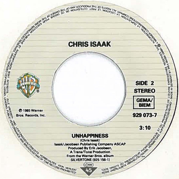 Chris Isaak : Dancin' (7", Single)