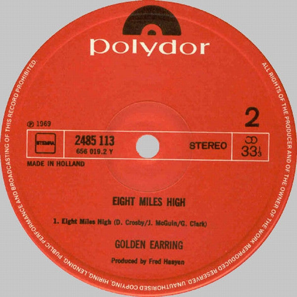 Golden Earring : Eight Miles High (LP, Album, RE)