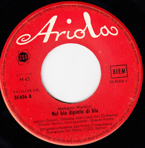 Tony Sandler / Johnny Dorelli : Bambina, Kwägg-Kwägg / Nel Blu Dipinto Di Blu (7", Single)