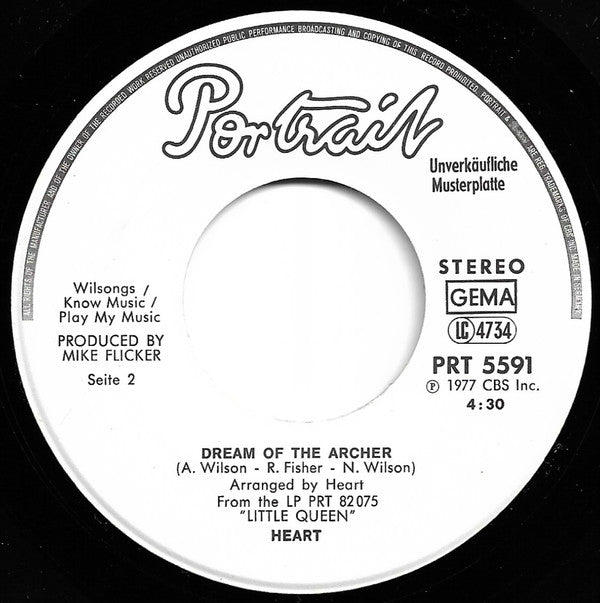 Heart : Kick It Out (7", Single, Promo)
