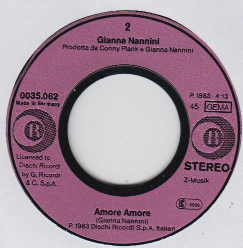 Gianna Nannini : Primadonna (7", Single)