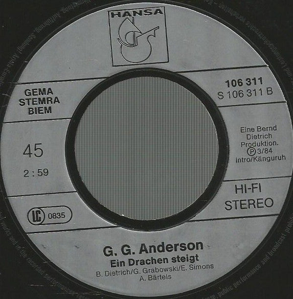 G.G. Anderson : Hungriges Herz (7", Single)