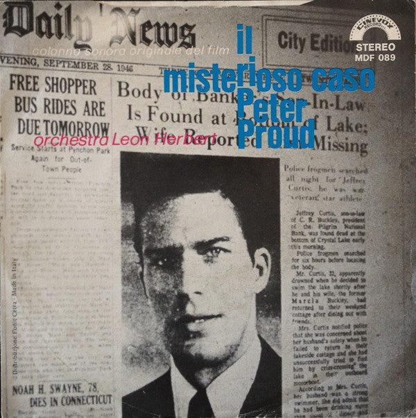 Orchestra Leon Herbert : Il Misterioso Caso Peter Proud (7")