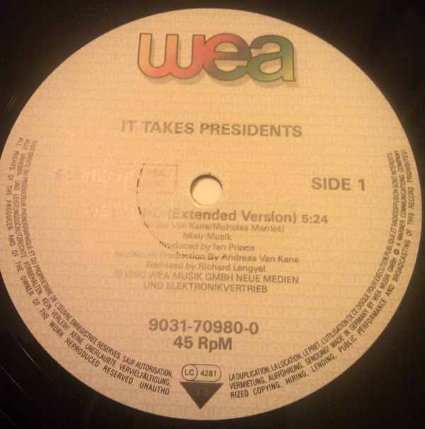 It Takes Presidents : Hey Lord (12", Maxi)