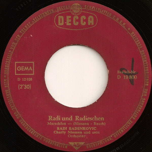 Radi Radenkovic : Arbeit Macht Das Leben Süß / Radi Und Radieschen (7", Single)